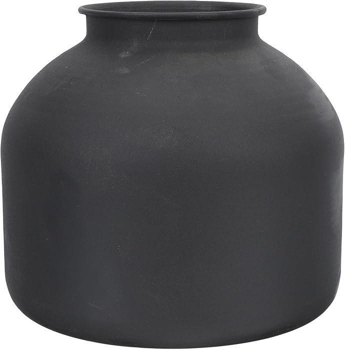 GANAZONO Small Frosted Black Iron Vase Matte Decorative Vase for Table Centerpiece Home Decor | Amazon (CA)