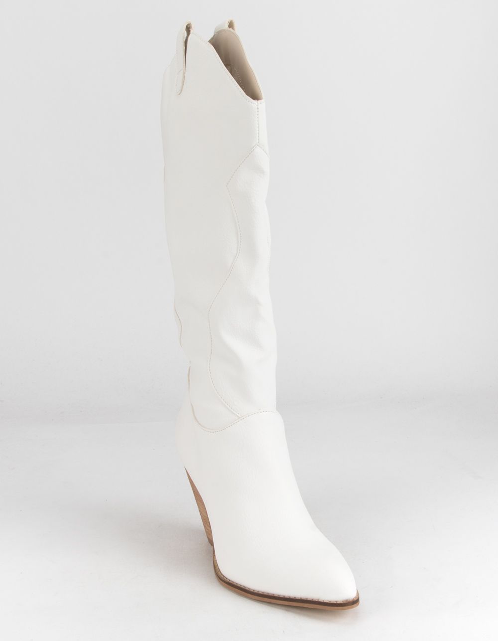 MI.IM Bohemian Western Tall Slouch White Boots | Tillys