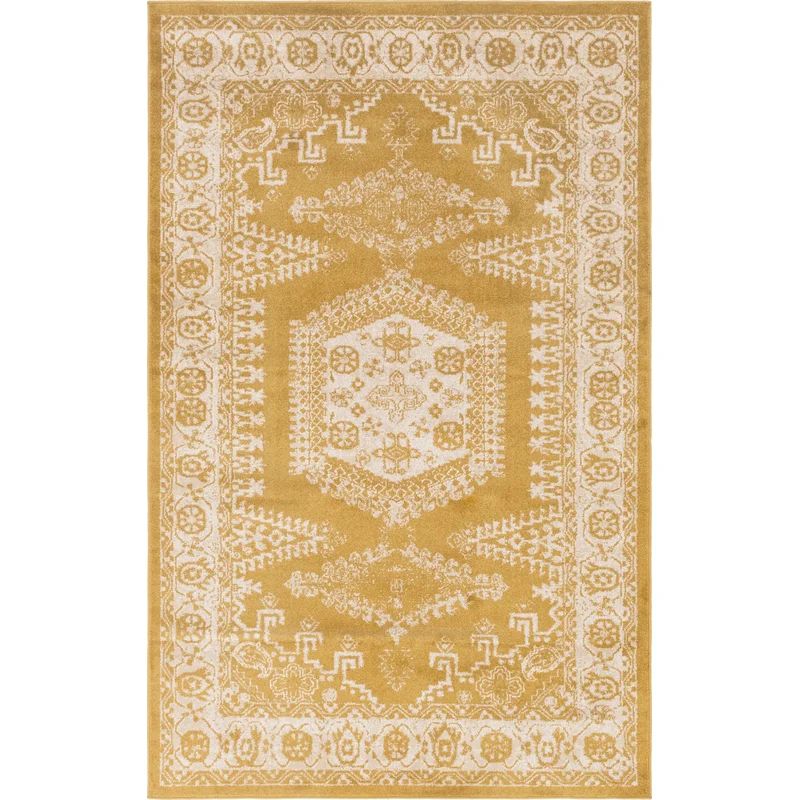 Vern Oriental Area Rug in Terracotta | Wayfair North America