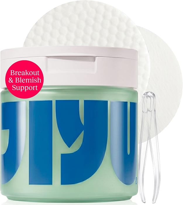 JIYU Cleansing Polish Pads - Korean Skincare for Clogged Pores, Breakouts & Uneven Skin Texture -... | Amazon (US)