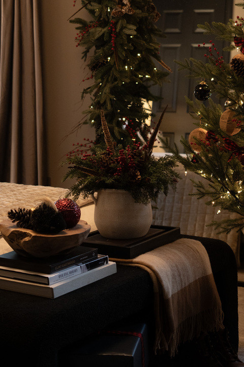 I can’t!!! This holiday setup is giving full cozy Christmas perfection. The soft textures, the bold plaid, the warm glow... it’s like stepping into the coziest winter movie scene. I’m obsessed with how classic, festive, and dreamy this bedroom feels. It’s totally my new holiday decor inspiration and I want to recreate every single detail ASAP! 

 #LTKHoliday #LTKSeasonal #LTKHome