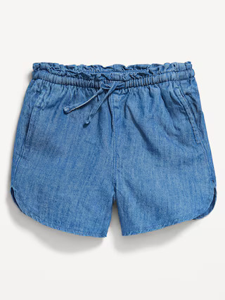 Dolphin-Hem Chambray Shorts for Toddler Girls | Old Navy (US)
