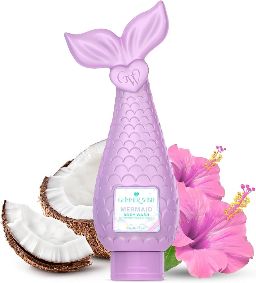 Glimmer Wish Mermaid Kids Body Wash, Gentle Cleanser and Moisturizing Sulfate Free Body Wash, Ski... | Amazon (US)