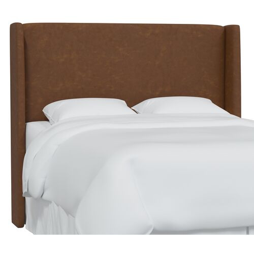 Kelly Faux Leather Wingback Bed | One Kings Lane