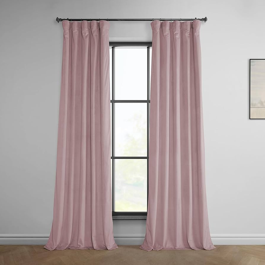 HPD Half Price Drapes Heritage Plush Velvet Curtains 120 Inches Long Room Darkening Curtains for ... | Amazon (US)