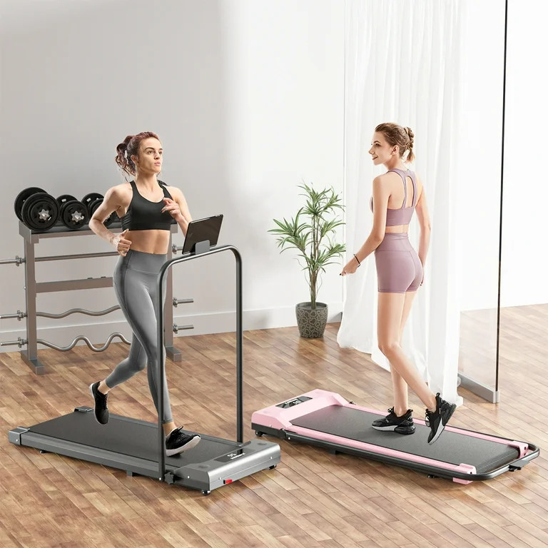 GEEMAX Foldable Electric Treadmill Family Treadmill with LCD Display and Pad Holder Motorized Run... | Walmart (US)