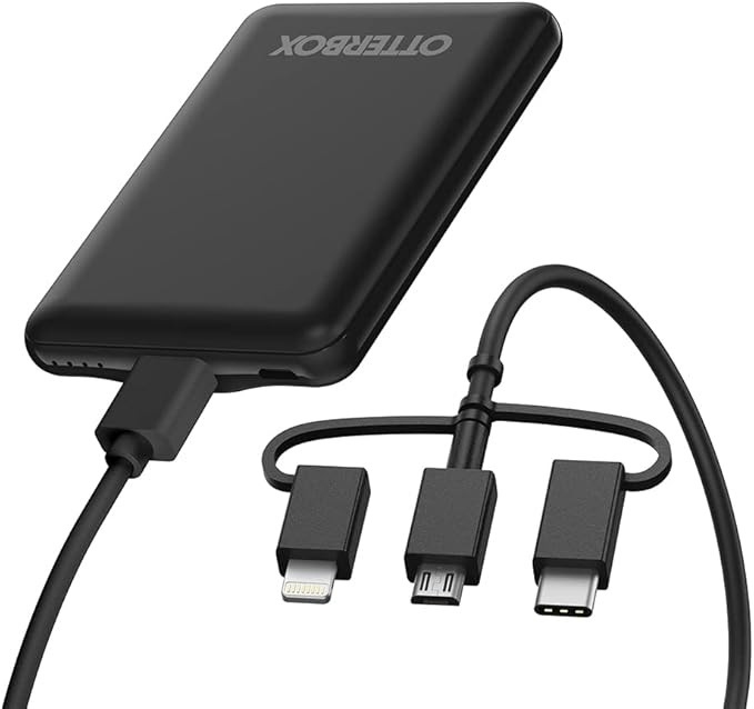 OtterBox 3-in-1 Mobile Charging Kit 5k mAh- Black | Amazon (US)