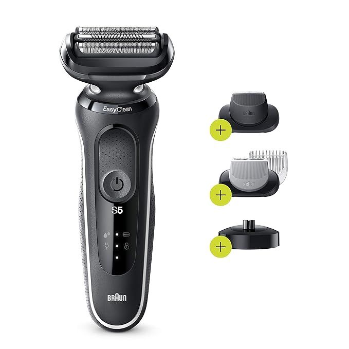 Braun Electric Razor for Men Foil Shaver with Precision Beard Trimmer, Body Groomer, Rechargeable... | Amazon (US)