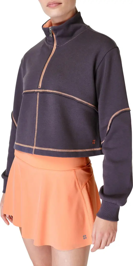 Revive Half Zip Crop Sweatshirt | Nordstrom