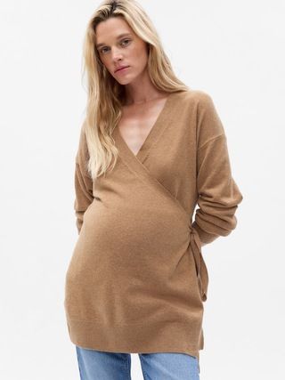 Maternity CashSoft Wrap Sweater | Gap (US)