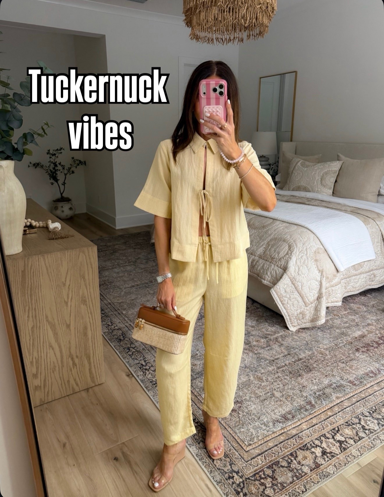 This set is giving major designer vibes without the designer price tag. The soft butter yellow color, relaxed linen blend feel, and effortless silhouette make it perfect for vacation, resort nights, or summer events. One of those outfits that looks instantly polished with minimal effort.

Matching set, Linen set, Butter yellow outfit, Tuckernuck inspired style, Resort wear, Vacation outfit, Summer matching set, Elevated casual outfit, Chic summer fashion, Neutral outfit inspiration, Vacation style, annabrstyle

#LTKootd #LTKSaleAlert #LTKTravel