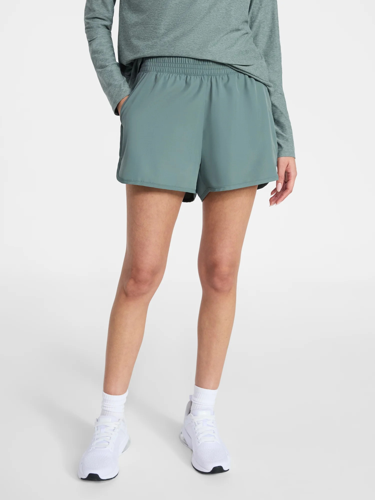 Athletic Works Women's and Women's Plus Core Running Shorts, Sizes XS-4X | Walmart (US)