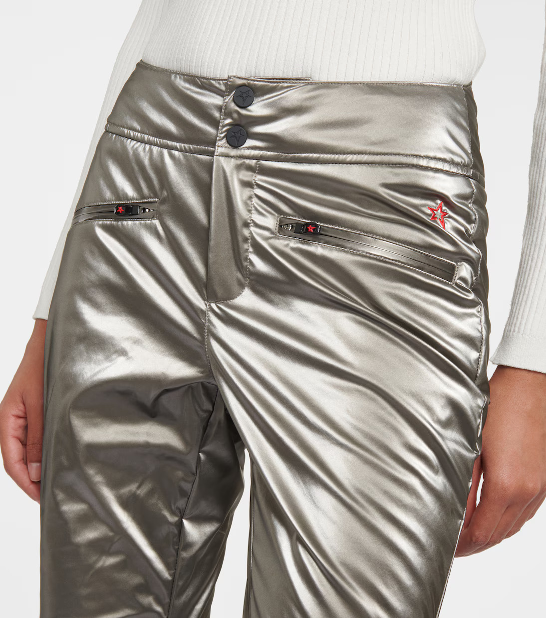 Aurora low-rise metallic flared ski pants | Mytheresa (US/CA)