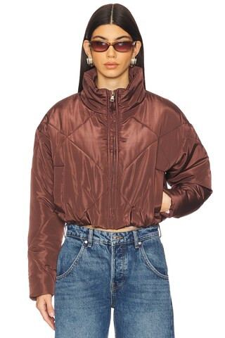 superdown Rania Cropped Jacket in Brown from Revolve.com | Revolve Clothing (Global)