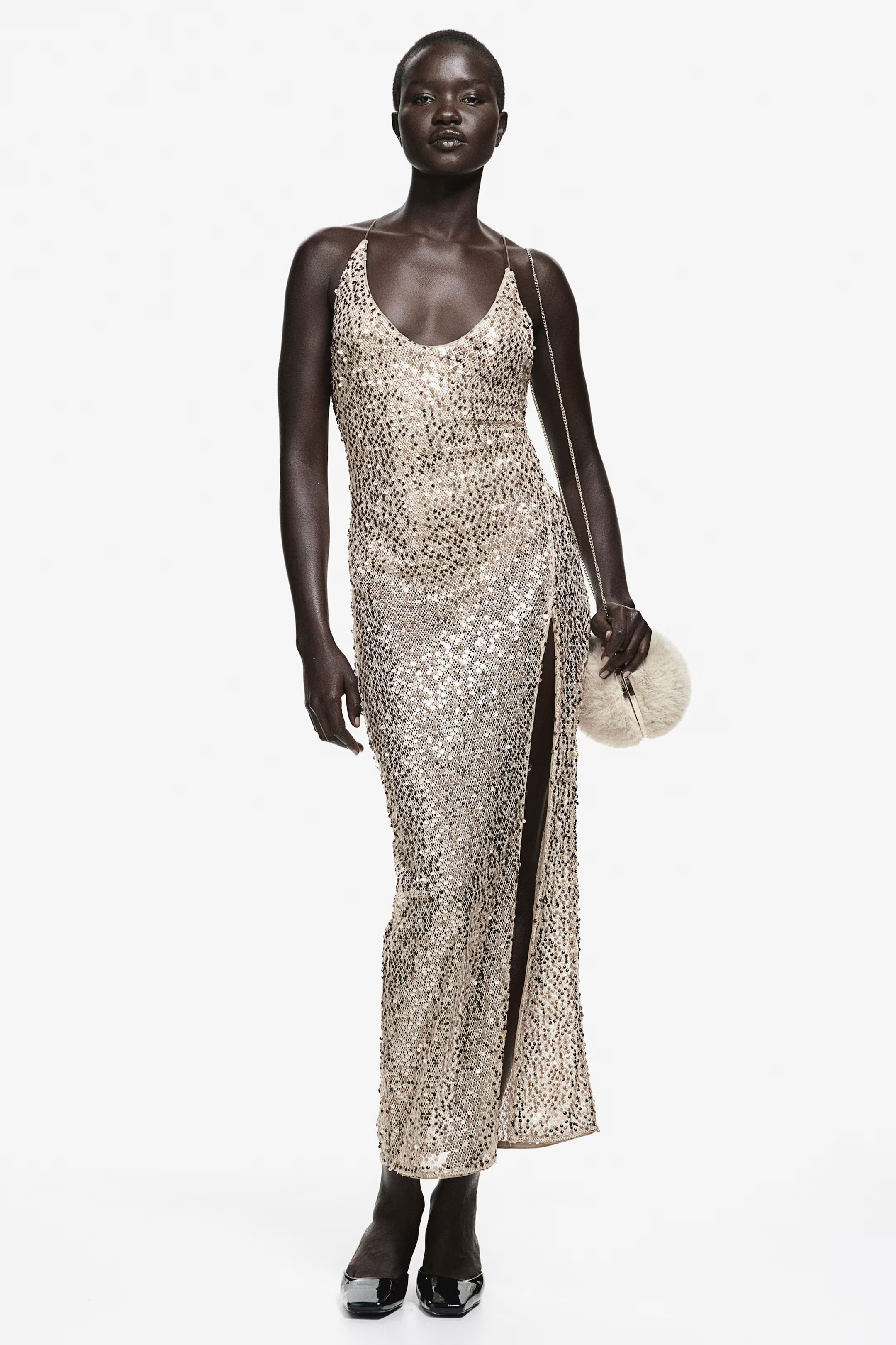 Sequined net dress | H&M (UK, MY, IN, SG, PH, TW, HK)