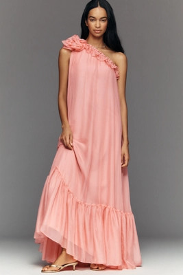 Mac Duggal One-Shoulder Maxi Dress | Anthropologie (US)