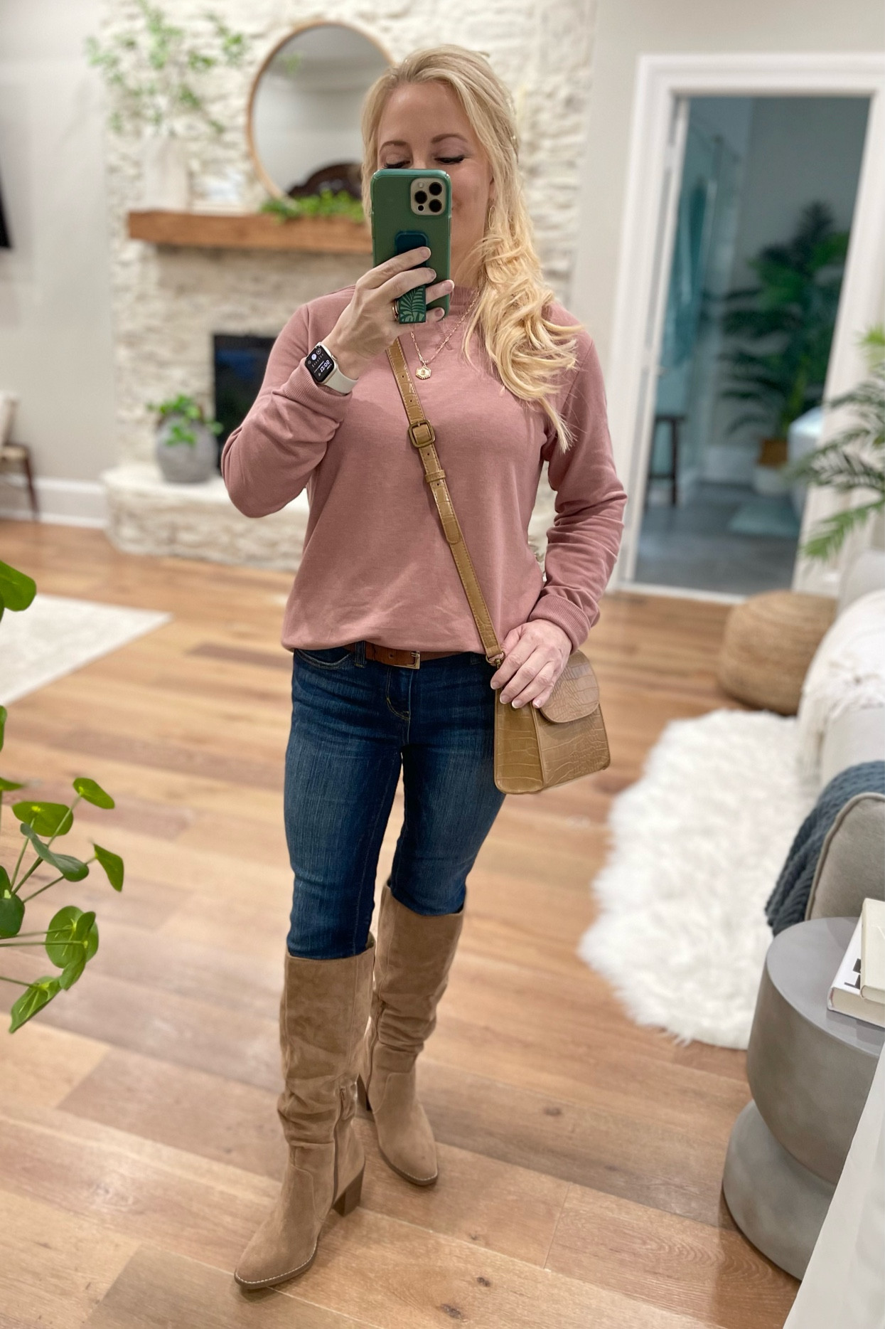 Comfy every day outfit for kid drop off, errands, and appointments.  Top is S, boots size 8, tts.  I’m 5’2” for reference. #ootd #boots #targetfinds #amazonfinds #christmas 

#LTKFind #LTKunder50 #LTKHoliday