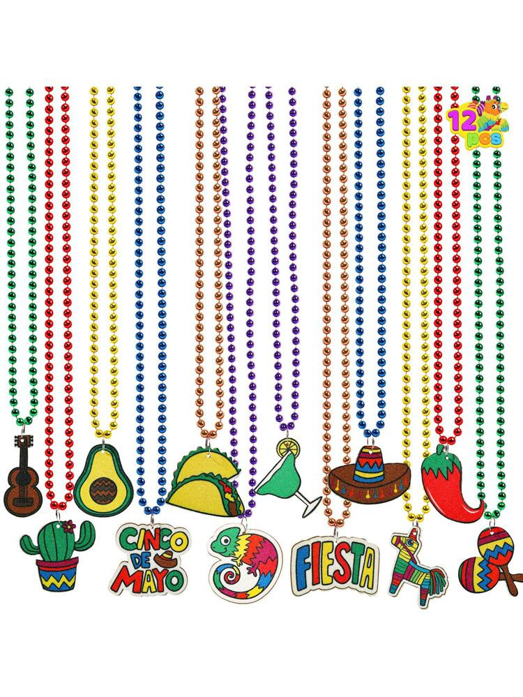 JOYIN 12 PCS Cinco de Mayo Necklace Bead for Fiesta Decoration | SHEIN