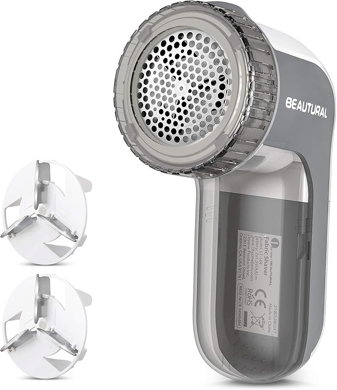BEAUTURAL Fabric Shaver and Lint Remover, Sweater Defuzzer with 2-Speeds, 2 Replaceable Stainless... | Amazon (US)