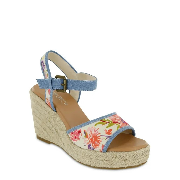 The Pioneer Woman Printed Espadrille Wedge, Women's | Walmart (US)