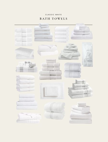 Classic white bath towels (tested & approved), and they’re all on sale for Cyber Week! 

#LTKGiftGuide #LTKCyberWeek #LTKhome