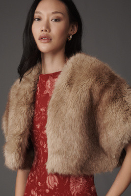 APPARIS Devin Faux Fur Shrug | Anthropologie (US)