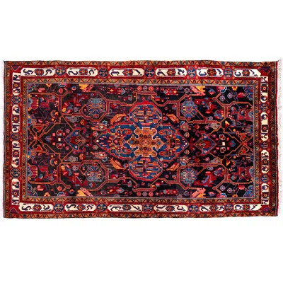 Bretney One-of-a-Kind 5'4" x 9'2" 1970s Area Rug in Red/Black/Blue | Wayfair North America