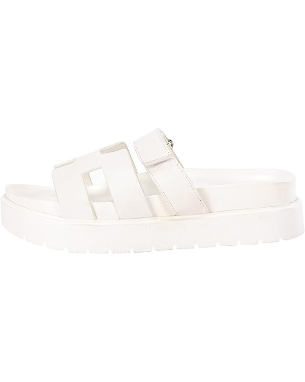 Women's Platform Slide Sandals Open Toe Non Slip Thick Sole Slip on Summer Shoes | Amazon (US)