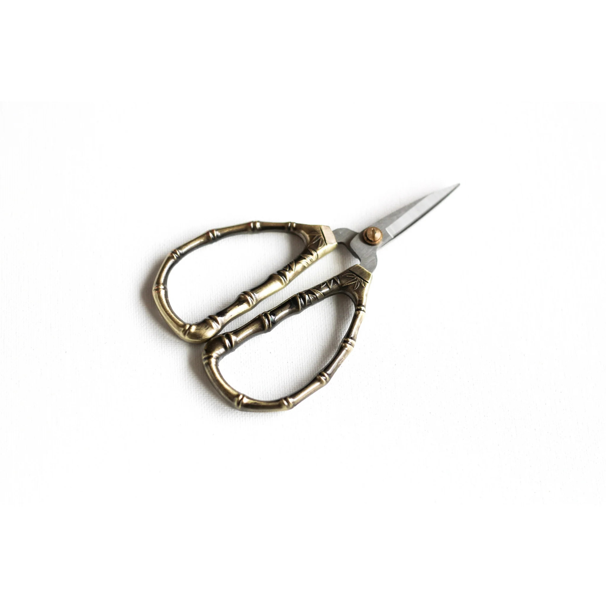 Gold Bamboo Embroidery Scissors for Needlepoint | Morgan Julia Designs