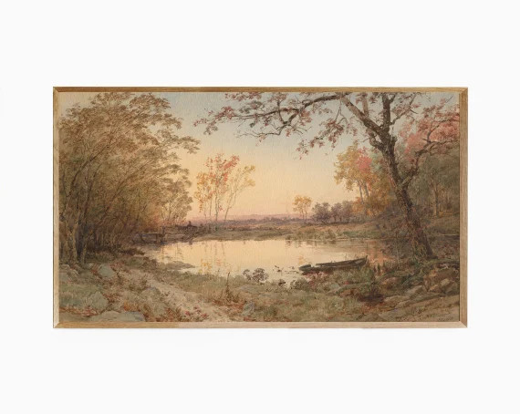 Vintage Autumn Landscape Samsung Frame TV Art Vintage Fall - Etsy Canada | Etsy (CAD)