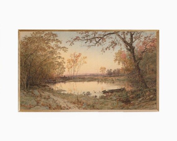 Vintage Autumn Landscape Samsung Frame TV Art Vintage Fall - Etsy Canada | Etsy (CAD)