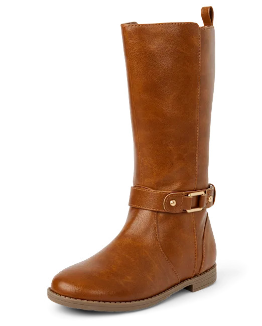 Girls Buckle Tall Boots - TAN | The Children's Place | The Children's Place