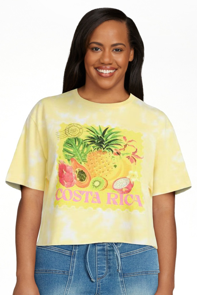 No Boundaries Boxy Cropped Graphic Tee, Women's XXS-XXL | Walmart (US)