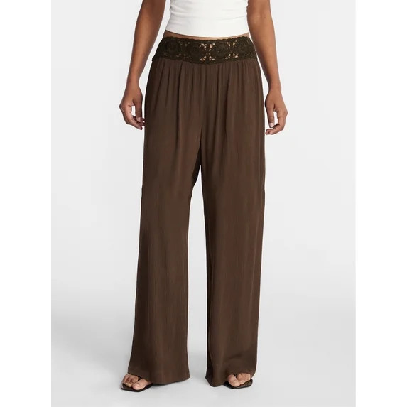 No Boundaries Crochet Waist Beach Pants, Women's XXS-XXL - Walmart.com | Walmart (US)