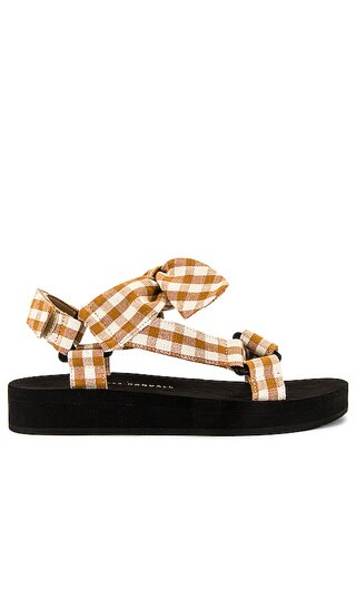 Maisie Sporty Sandal in Amber Gingham | Revolve Clothing (Global)