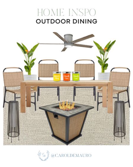 Transform your outdoor dining space with these faux plants, a wooden table, rattan chairs, a fire pit and more that will elevate your home!
#springrefresh #patiofinds #designtips #seasonalstyling 

#LTKSeasonal #LTKHome #LTKStyleTip
