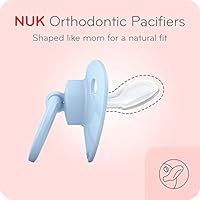 NUK Orthodontic Pacifiers, Boy, 0-6 Months, 2-Pack | Amazon (US)