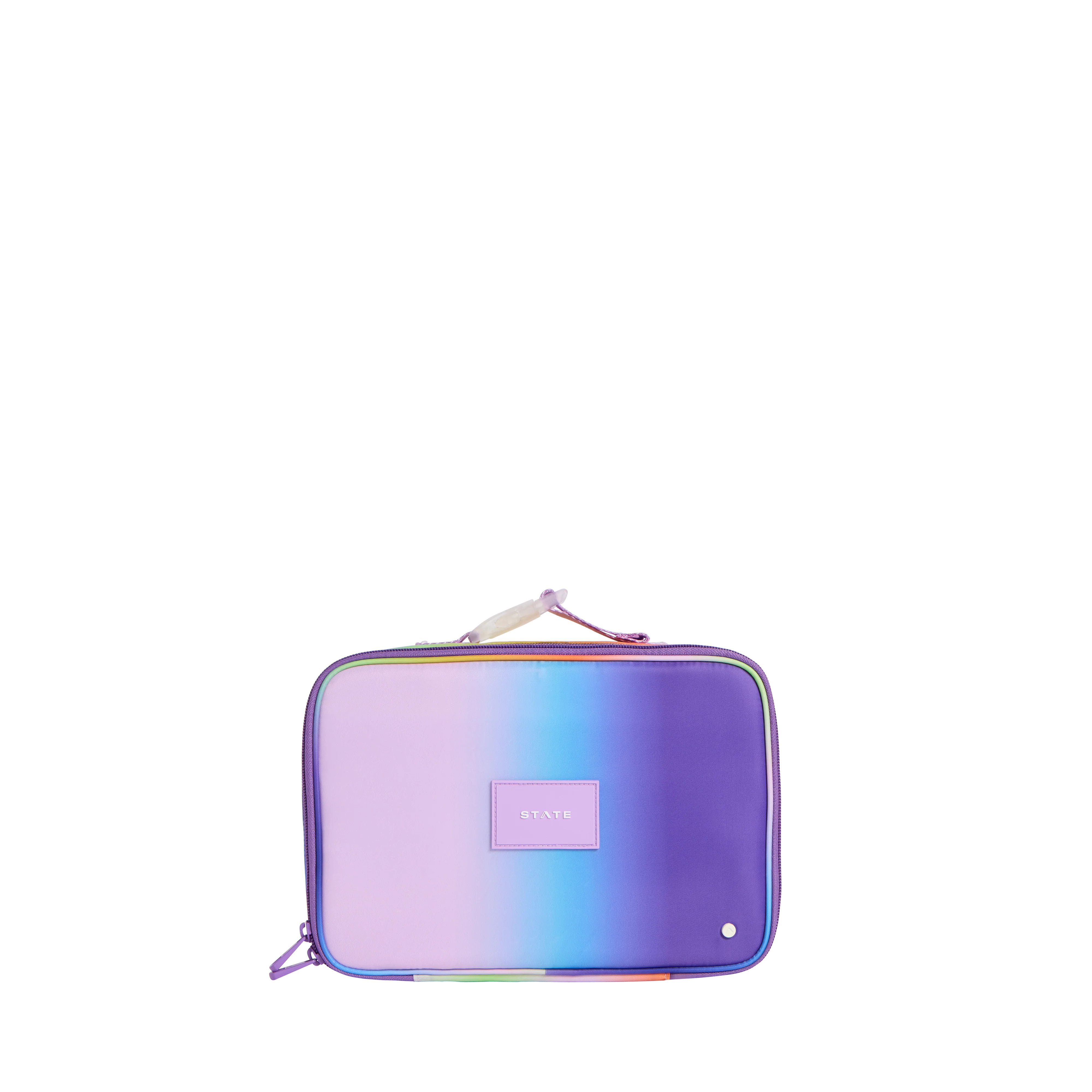STATE Bags | Rodgers Lunch Box Recycled Poly Canvas Rainbow Gradient | STATE Bags
