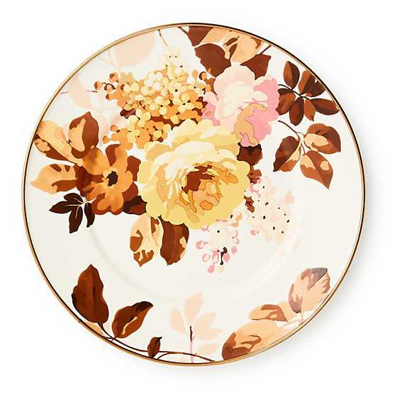 Wild Rose White Salad Plate | MacKenzie-Childs