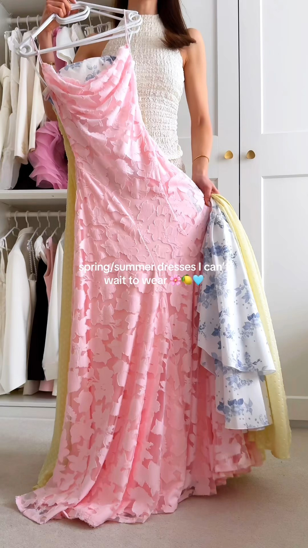 part 2 of my favorite dresses 🤭🌸 spring/summer dresses I can’t wait to wear 💛 1, 2, or 3?

these pink, blue, and yellow dresses would be perfect for special occasions, romantic date, wedding guest, formal events, birthday picnic, garden party, vacation, prom…🥂🎀

#dressinspo #reelsfashion #outfitideas #styleinspo #springoutfits 

#LTKootd #LTKSeasonal #LTKWedding
