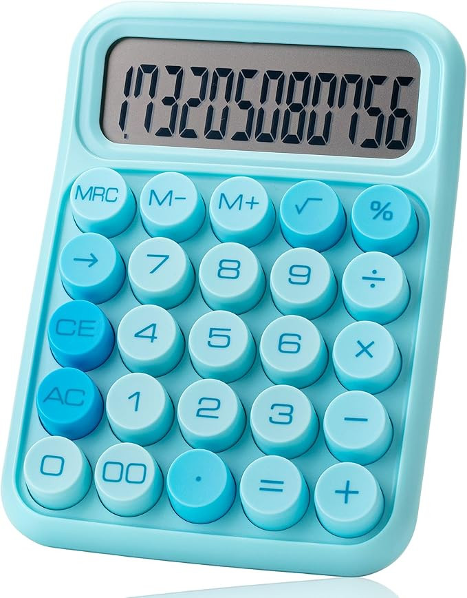 Mr. Pen- Mechanical Switch Calculator, 12 Digits, Large LCD Display, Blue Calculator Big Buttons,... | Amazon (US)