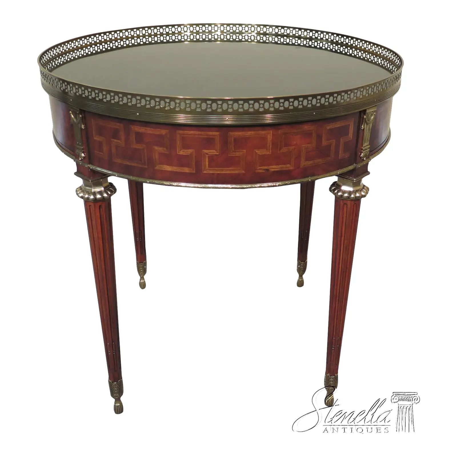 Maitland Smith Model 8110-30 French Round Occasional Table | Chairish