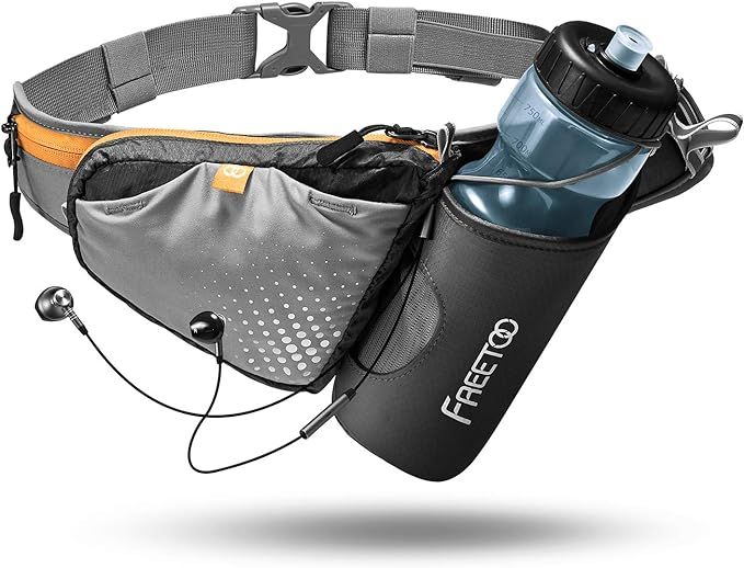FREETOO Lightweight Running Water Bottle Belt No Bounce Running Water Waist Pack Hydration Belt w... | Amazon (US)