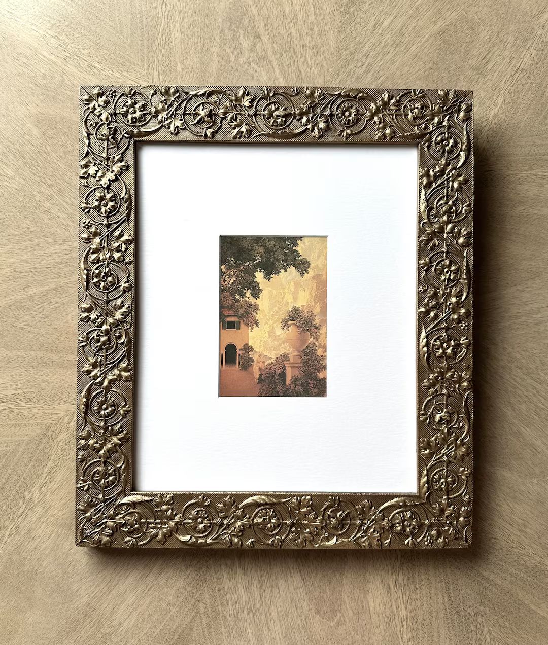 Antique Wood Frame 1800s With Matted Maxfield Parrish Vintage Postcard - Etsy | Etsy (US)