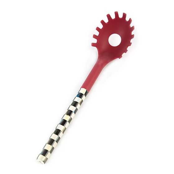 Courtly Check Pasta Spoon - Red | MacKenzie-Childs