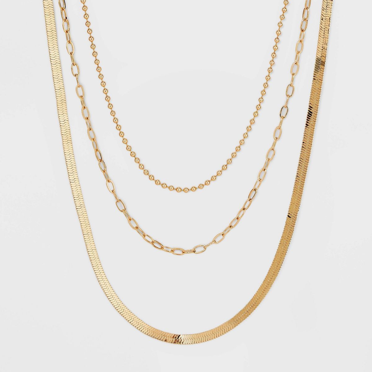 Chain Multi-Strand Necklace - A New Day™ Gold | Target