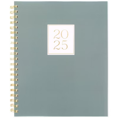 Sugar Paper Essentials 2025 Weekly/Monthly Planner 11"x9.5" Frosted Deep Green: Non-Toxic, Acid-F... | Target