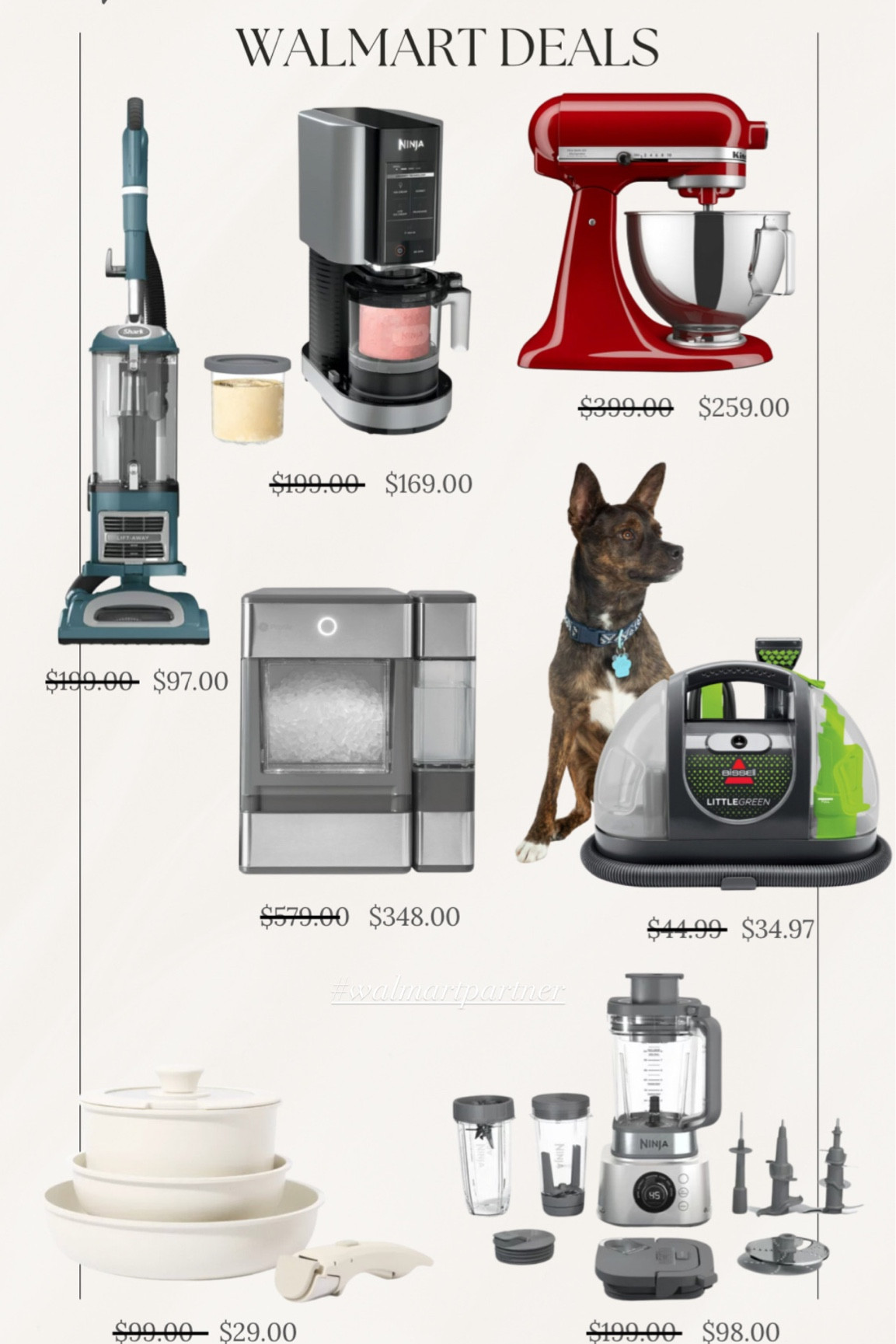 #walmartpartner Walmart has amazing deals on gifts for everyone (or yourself- wink, wink)! The ninja creami is back in stock and on sale!!! My favorite vacuum is also on sale!



#LTKhome #LTKsalealert #LTKHoliday