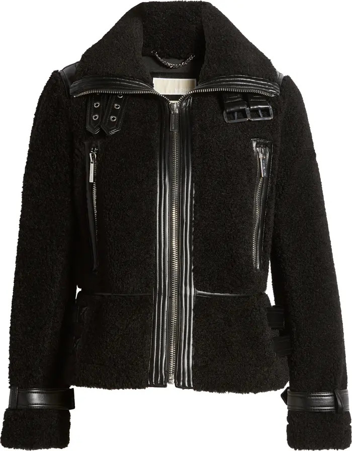 Faux Shearling Moto Jacket | Nordstrom