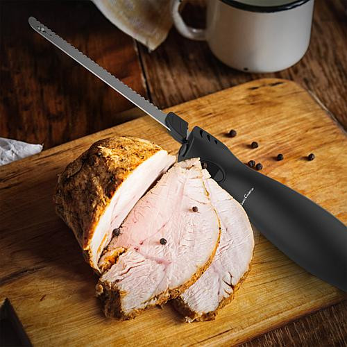 Trademark Global Hastings Home Electric Carving Knife w 8" Serrated Stainless Blade | HSN